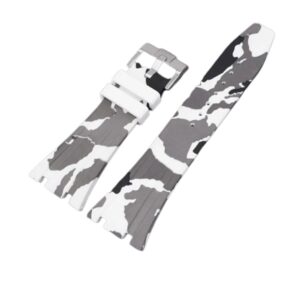 Rubber Strap - For all Audemars Piguet Royal Oak 41mm - White Camo