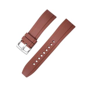 Rubber Strap - For all Breitling Navitimer Models - Brown