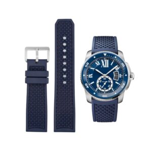Rubber Strap - For Cartier Calibre - Blue