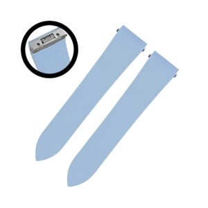Rubber Strap - For Santos de Cartier Medium/Large - Light Blue - Quick Switch/Release