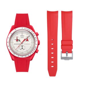 Rubber Strap - For Mission to Mars | Omega X Swatch | MoonSwatch - Red