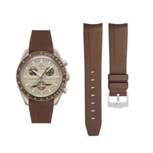 Rubber Strap - For Mission to Saturn | Omega X Swatch | MoonSwatch - Brown