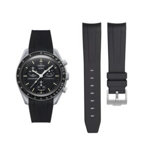 Rubber Strap - For Mission to the Moon | Omega X Swatch | MoonSwatch - Black