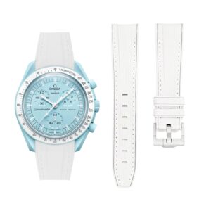 Rubber Strap - For Mission to Uranus | Omega X Swatch | MoonSwatch - White w/White