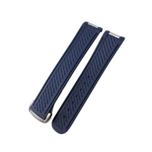 Rubber Strap - For Omega Seamaster Aqua Terra 300 / 150m - Full Blue
