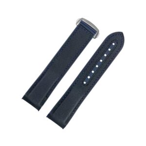 Rubber Strap - For Omega Seamaster Planet Ocean - Navy Blue