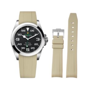 Rubber Strap - For Rolex Air-King 126900/116900 - Beige