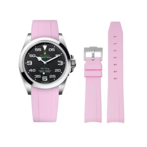 Rubber Strap - For Rolex Air-King 126900/116900 - Pink