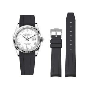 Rubber Strap - For Rolex Datejust 36 - Black