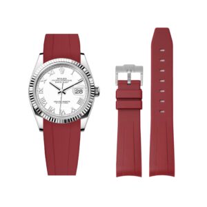 Rubber Strap - For Rolex Datejust 36 - Bordeaux