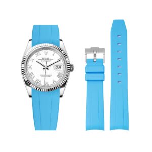 Rubber Strap - For Rolex Datejust 36 - Light Blue