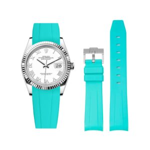 Rubber Strap - For Rolex Datejust 36 - Turquoise