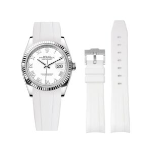 Rubber Strap - For Rolex Datejust 36 - White