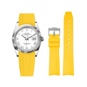 Rubber Strap - For Rolex Datejust 36 - Yellow