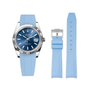 Rubber Strap - For Rolex Datejust 41mm - Baby Blue