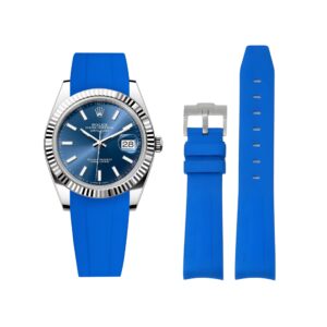 Rubber Strap - For Rolex Datejust 41mm - Blue