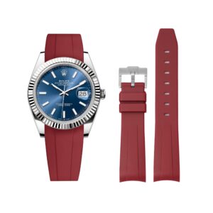 Rubber Strap - For Rolex Datejust 41mm - Bordeaux