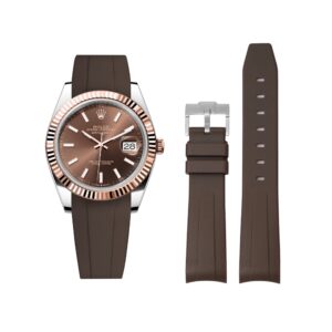 Rubber Strap - For Rolex Datejust 41mm - Brown