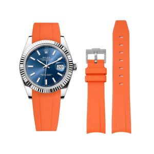 Rubber Strap - For Rolex Datejust 41mm - Orange