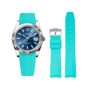 Rubber Strap - For Rolex Datejust 41mm - Turquoise