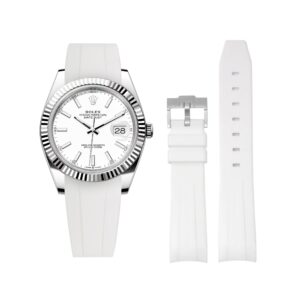 Rubber Strap - For Rolex Datejust 41mm - White