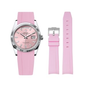 Rubber Strap - For Rolex Day-Date 36mm - Pink