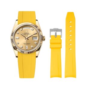 Rubber Strap - For Rolex Day-Date 36mm - Yellow