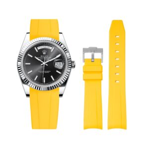 Rubber Strap - For Rolex Day-Date 40 - Yellow