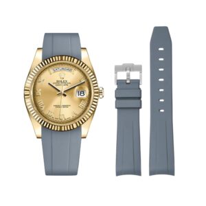 Rubber Strap - For Rolex Day-Date II 41mm - Grey