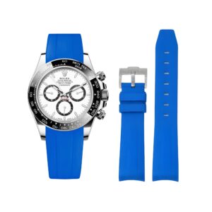 Rubber Strap - For Rolex Daytona - Blue