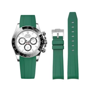 Rubber Strap - For Rolex Daytona - Green