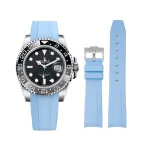 Rubber Strap - For Rolex GMT-Master II - Baby Blue