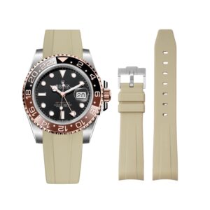 Rubber Strap - For Rolex GMT-Master II - Beige