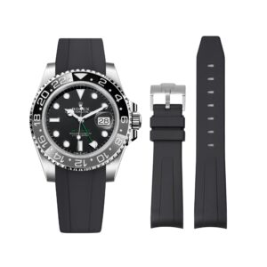 Rubber Strap - For Rolex GMT-Master II - Black