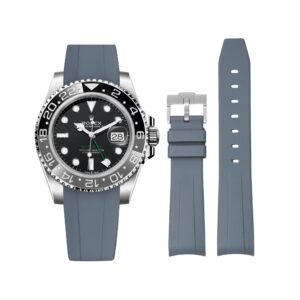 Rubber Strap - For Rolex GMT-Master II - Grey
