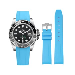 Rubber Strap - For Rolex GMT-Master II - Light Blue