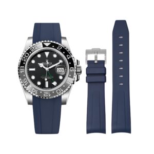 Rubber Strap - For Rolex GMT-Master II - Navy Blue