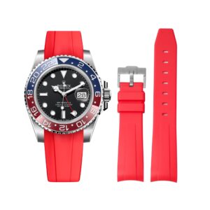 Rubber Strap - For Rolex GMT-Master II - Red
