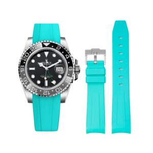 Rubber Strap - For Rolex GMT-Master II - Turquoise
