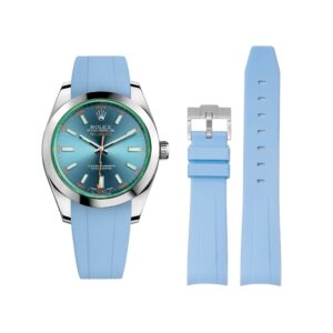 Rubber Strap - For Rolex Milgauss - Baby Blue