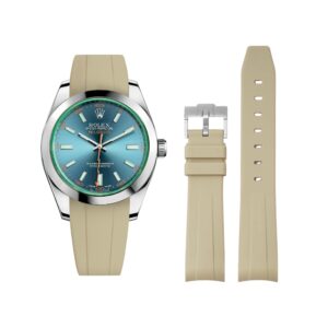 Rubber Strap - For Rolex Milgauss - Beige
