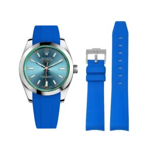 Rubber Strap - For Rolex Milgauss - Blue