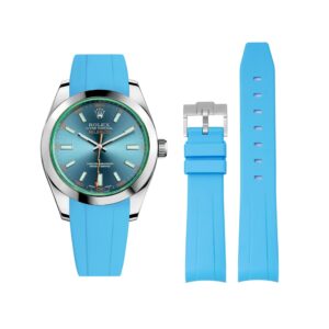Rubber Strap - For Rolex Milgauss - Light Blue