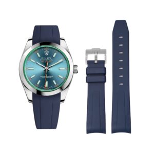 Rubber Strap - For Rolex Milgauss - Navy Blue