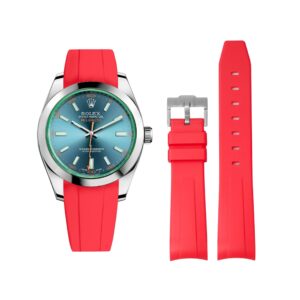 Rubber Strap - For Rolex Milgauss - Red