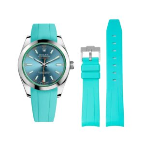Rubber Strap - For Rolex Milgauss - Turquoise