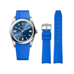 Rubber Strap - For Rolex Oyster Perpetual 36mm - Blue