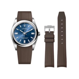 Rubber Strap - For Rolex Oyster Perpetual 36mm - Brown