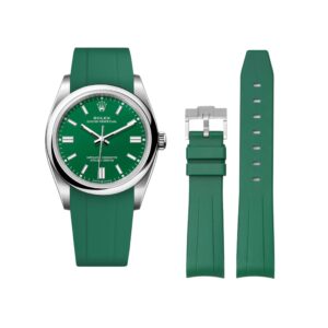 Rubber Strap - For Rolex Oyster Perpetual 36mm - Green