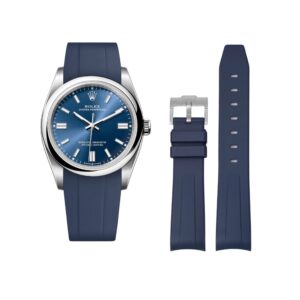 Rubber Strap - For Rolex Oyster Perpetual 36mm - Navy Blue